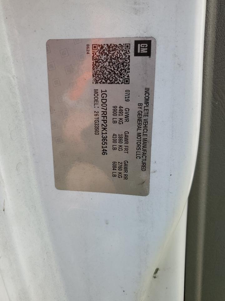 GMC SAVANA 2019 VIN 1GD07RFP2K1365146 zdjęcie 12