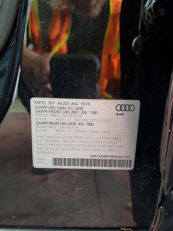 2014 Audi Q5 Premium Plus VIN: WA1LFAFP3EA049162 Lot: 62649865