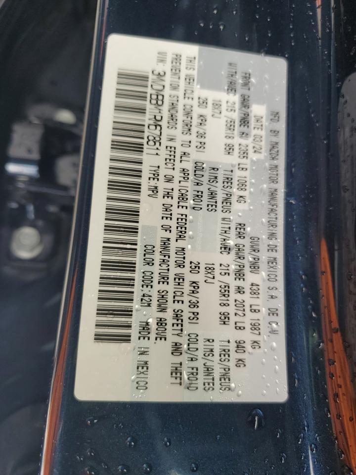 2024 Mazda Cx-30 Select VIN: 3MVDMBBM1RM678511 Lot: 59777035