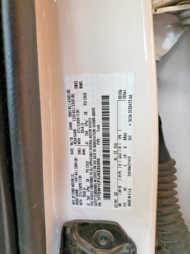 1FTEW1CP3JKE92550 2018 Ford F150 Supercrew