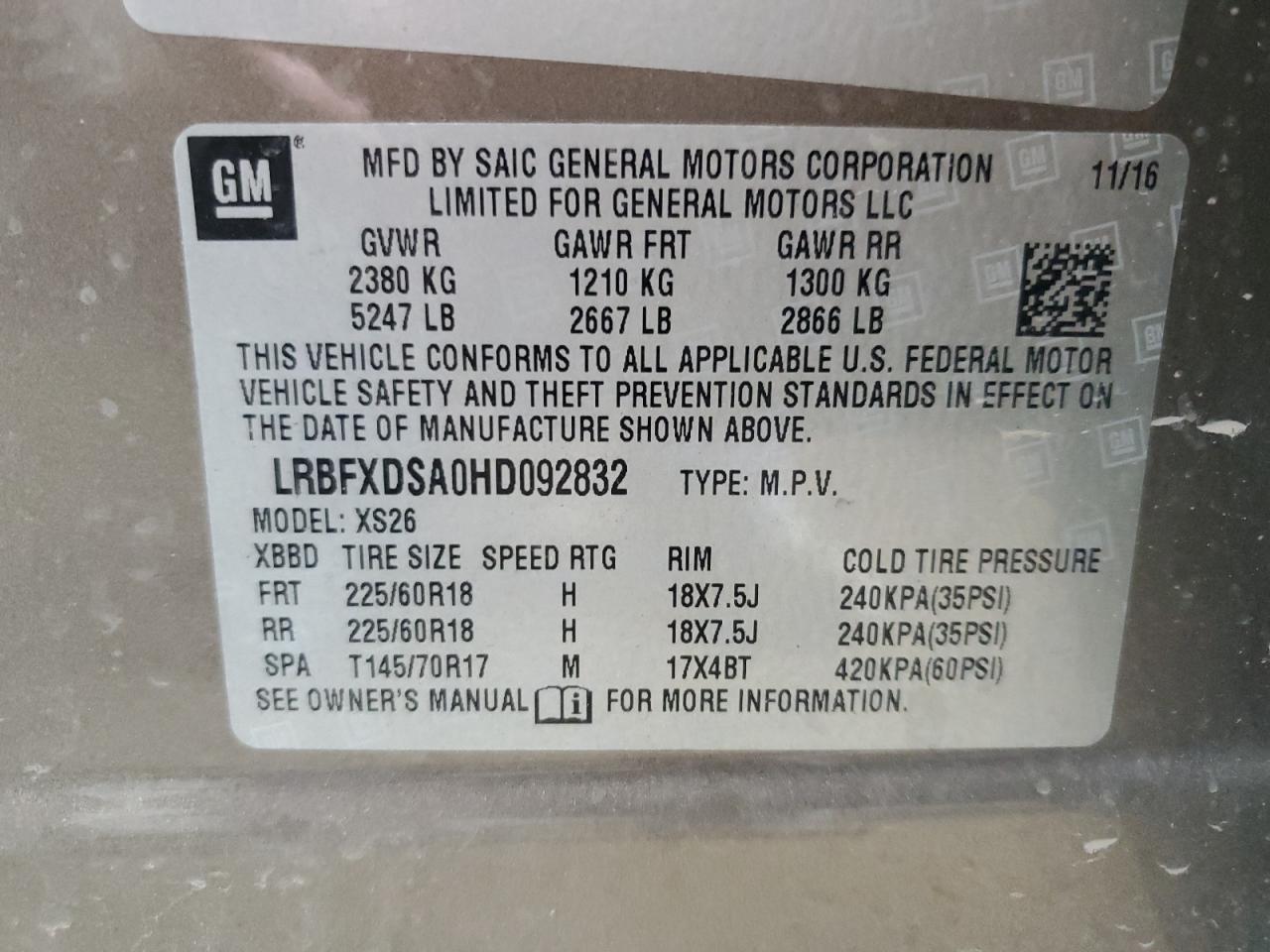 2020 Buick Envision Essence VIN: LRBFXDSA0HD092832 Lot: 62141925