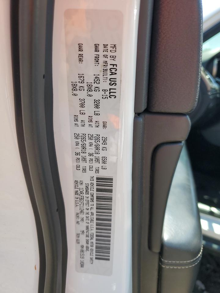 2015 Jeep Grand Cherokee Limited VIN: 1C4RJFBG1FC112461 Lot: 61372365