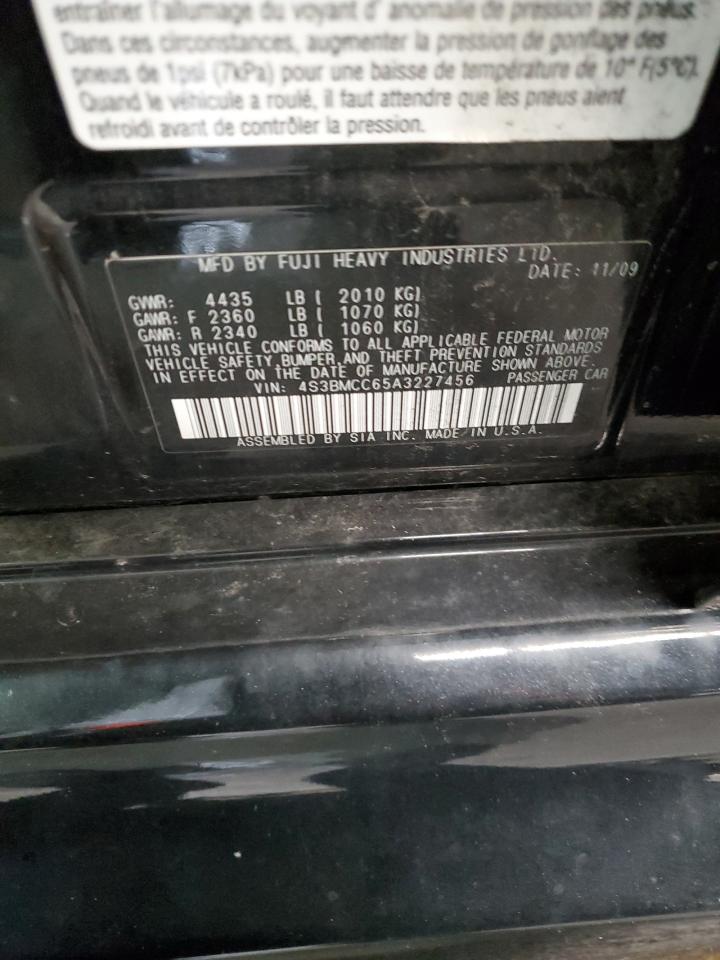 2010 Subaru Legacy 2.5I Premium VIN: 4S3BMCC65A3227456 Lot: 62057735
