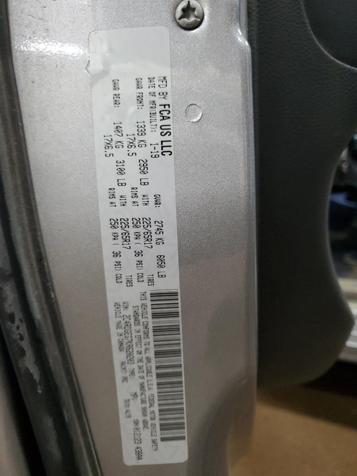 2019 Dodge Grand Caravan Gt VIN: 2C4RDGEG7KR620203 Lot: 62077795