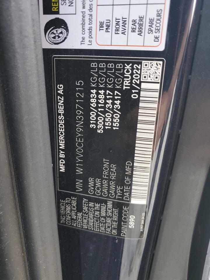 w1yv0cey9n3971215 W1YV0CEY9N3971215 2022 Mercedes-Benz Metris