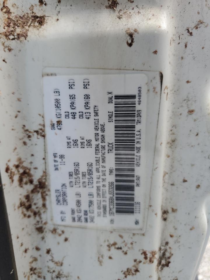1999 Dodge Ram 3500 VIN: 1B7MC3368XJ553266 Lot: 61375335