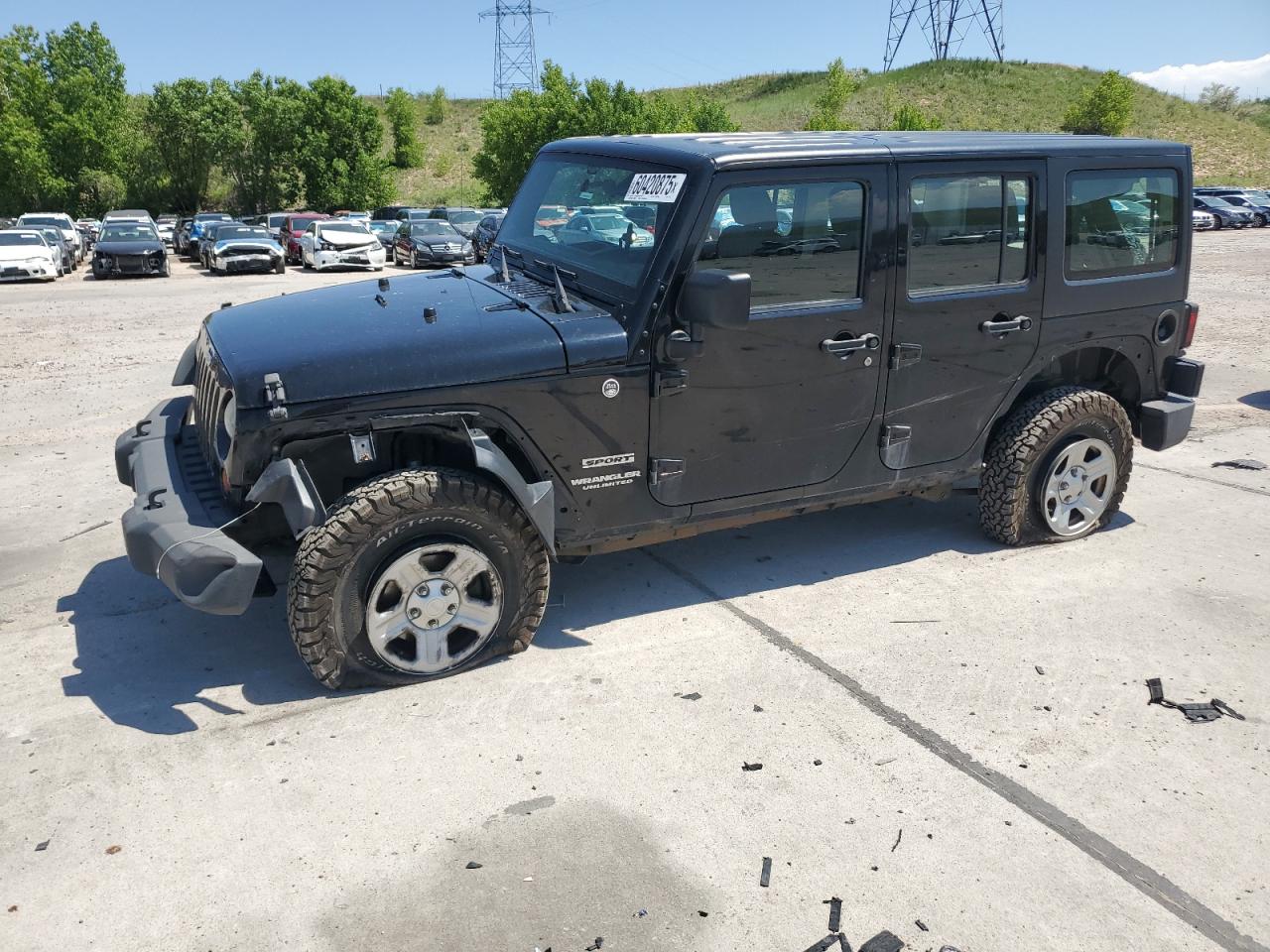 2012 Jeep Wrangler Unlimited Sport на продаже в Littleton, CO - Front End
