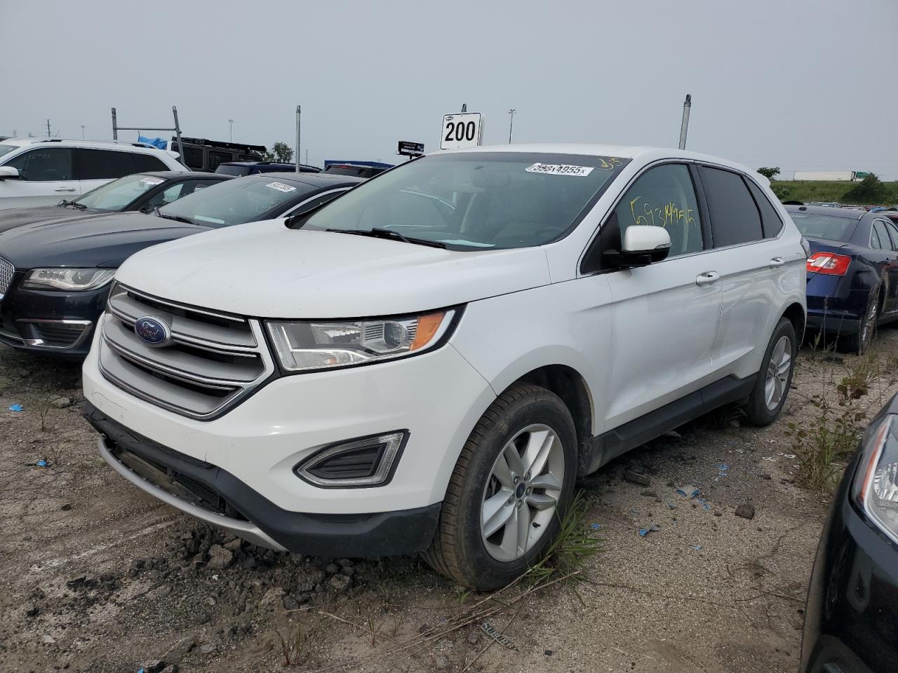 2016 Ford Edge Sel للبيع في Woodhaven، MI - Front End