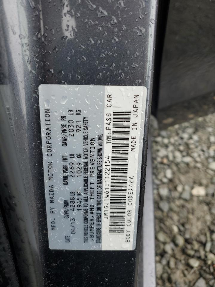 2014 Mazda 6 Grand Touring VIN: JM1GJ1W61E1122154 Lot: 62453805