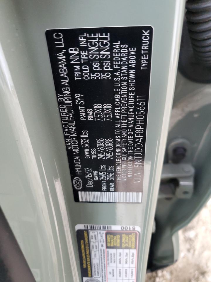 2023 Hyundai Santa Cruz Sel Premium VIN: 5NTJDDAF8PH056611 Lot: 61394405