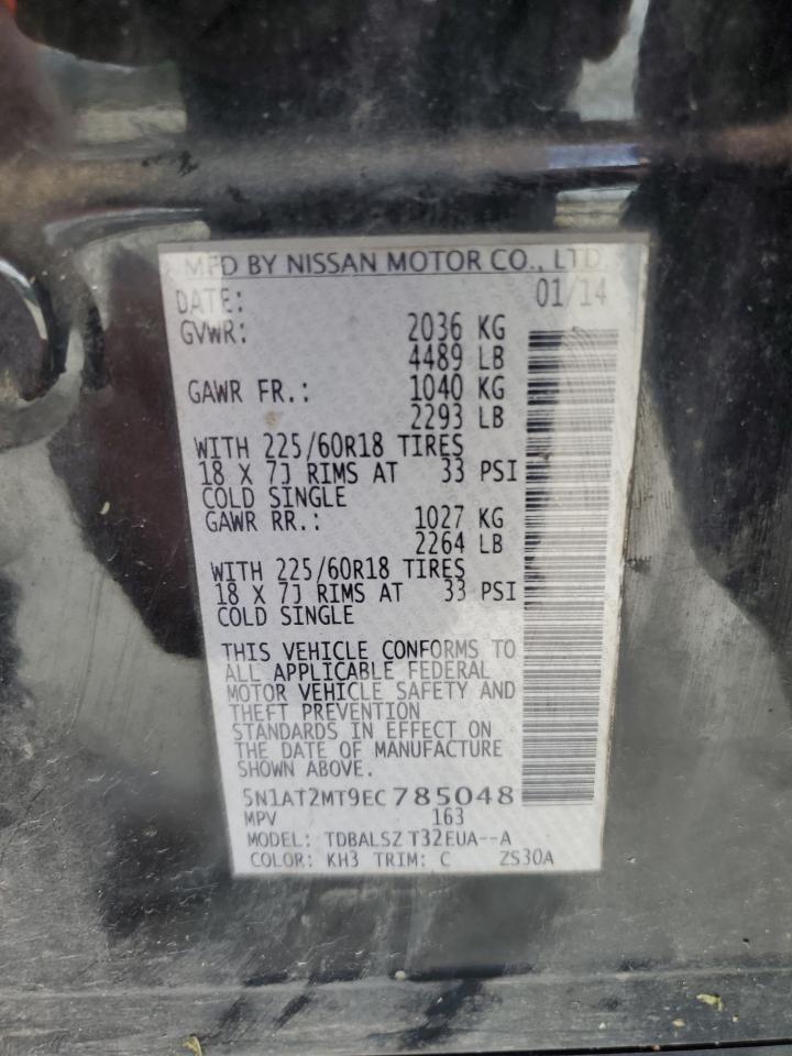 NISSAN ROGUE 2014 VIN 5N1AT2MT9EC785048 фото 13