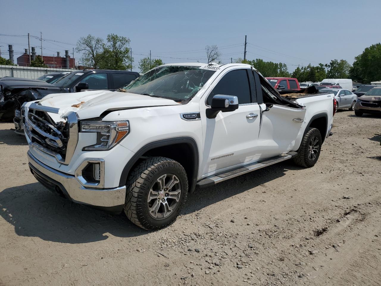 2019 Gmc Sierra K1500 Slt de vânzare în Lansing, MI - Top/Roof
