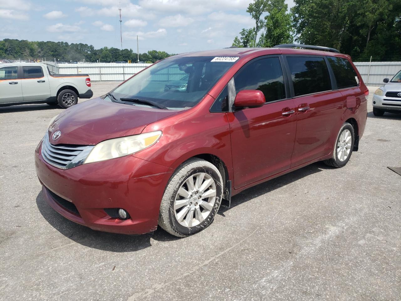 2012 Toyota Sienna Xle en Venta en Dunn, NC - Front End