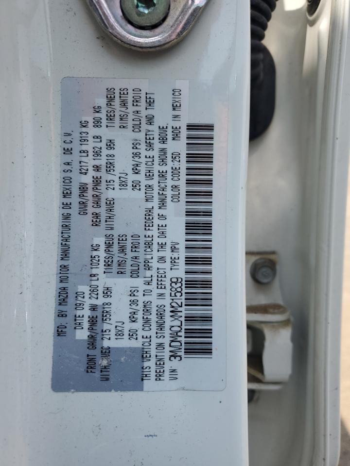 2021 Mazda Cx-30 Preferred VIN: 3MVDMACLXMM215839 Lot: 60664625