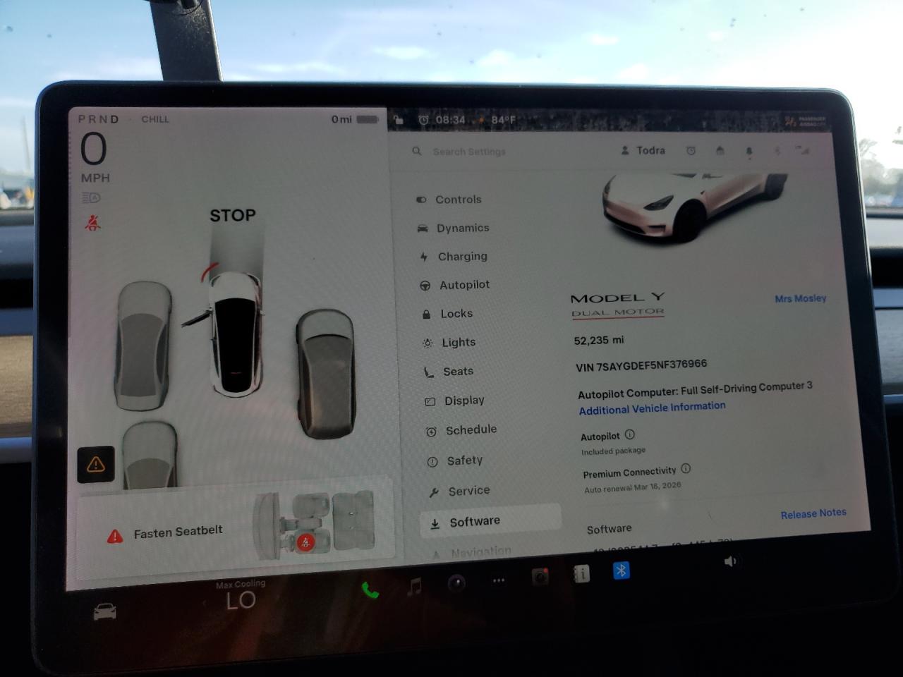 2022 Tesla Model Y VIN: 7SAYGDEF5NF376966 Lot: 61473255