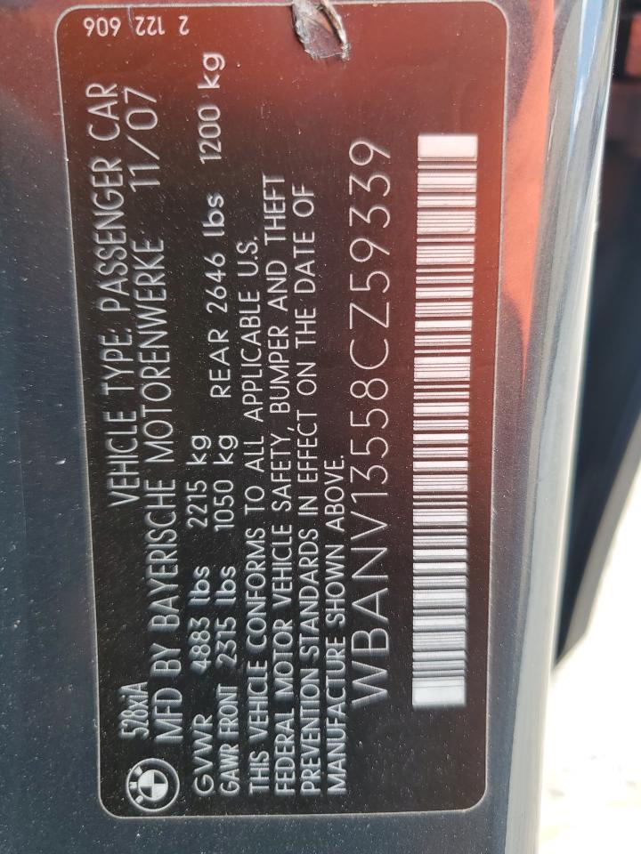 wbanv13558cz59339 WBANV13558CZ59339 2008 BMW 528 Xi