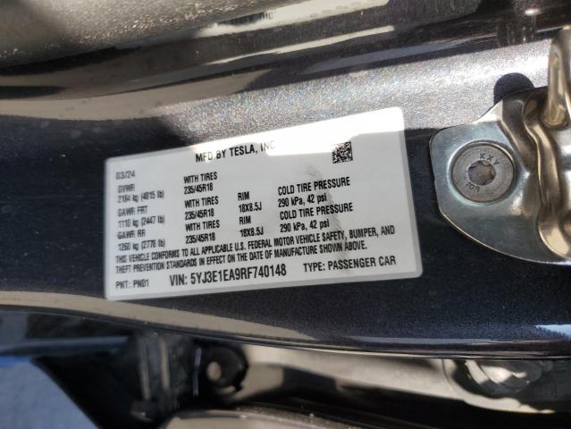 2024 TESLA MODEL 3   