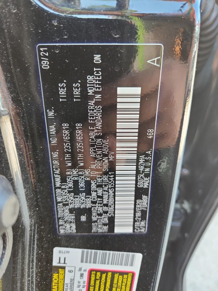 2021 Toyota Highlander Xle VIN: 5TDGZRBH4MS155441 Lot: 62319315