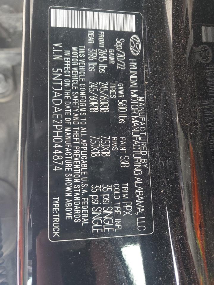 2023 Hyundai Santa Cruz Se VIN: 5NTJADAE2PH044874 Lot: 61299495