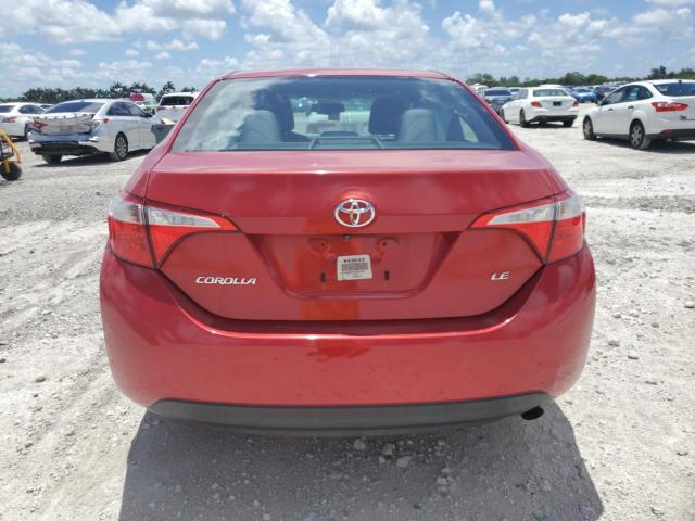  TOYOTA COROLLA 2016 Czerwony