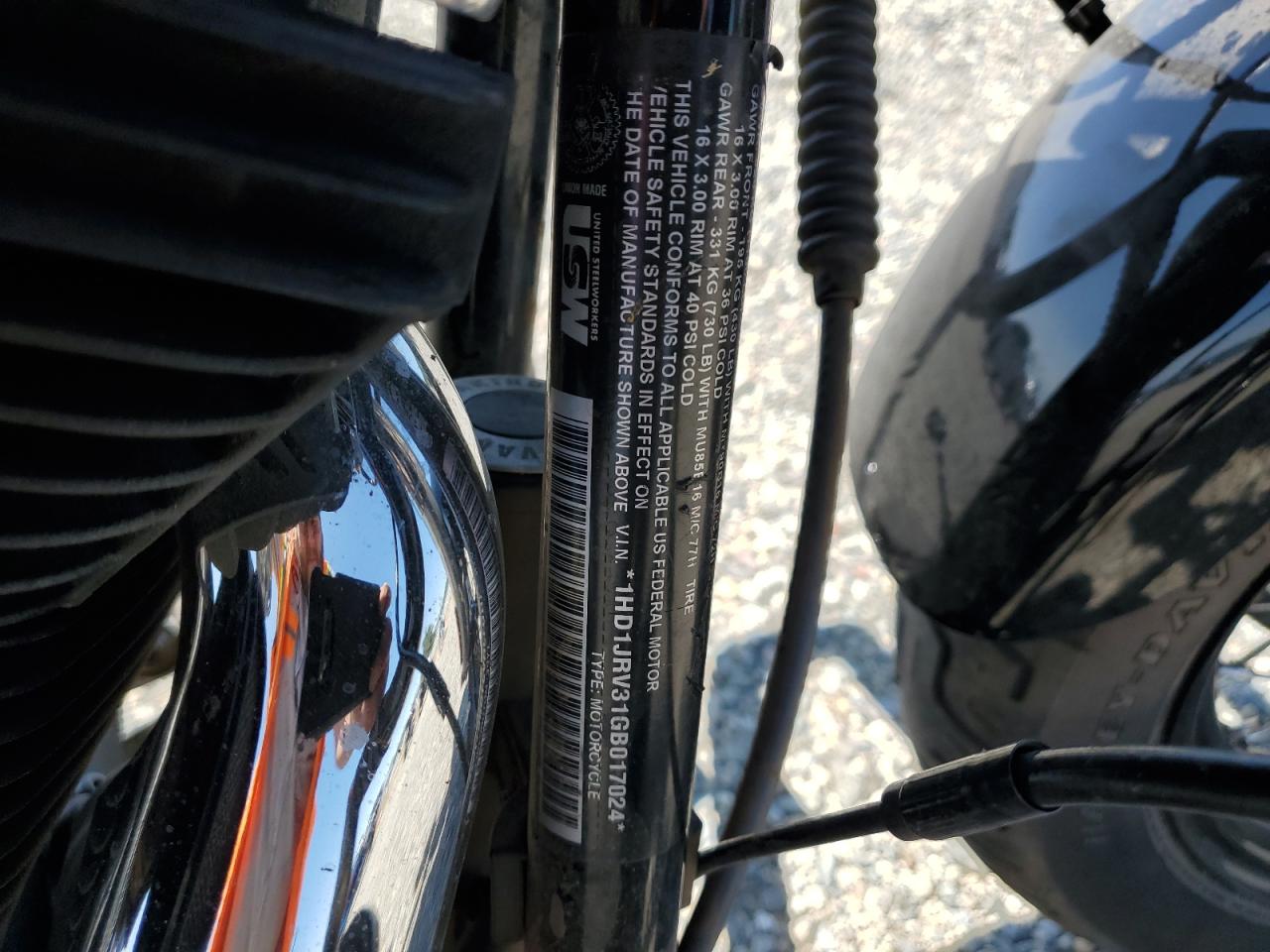 2016 Harley-Davidson Fls Softail Slim VIN: 1HD1JRV31GB017024 Lot: 62155225