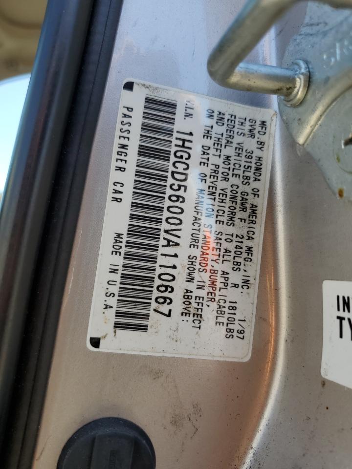 HONDA ACCORD 1989 VIN 1HGCD5600VA110667 zdjęcie 12