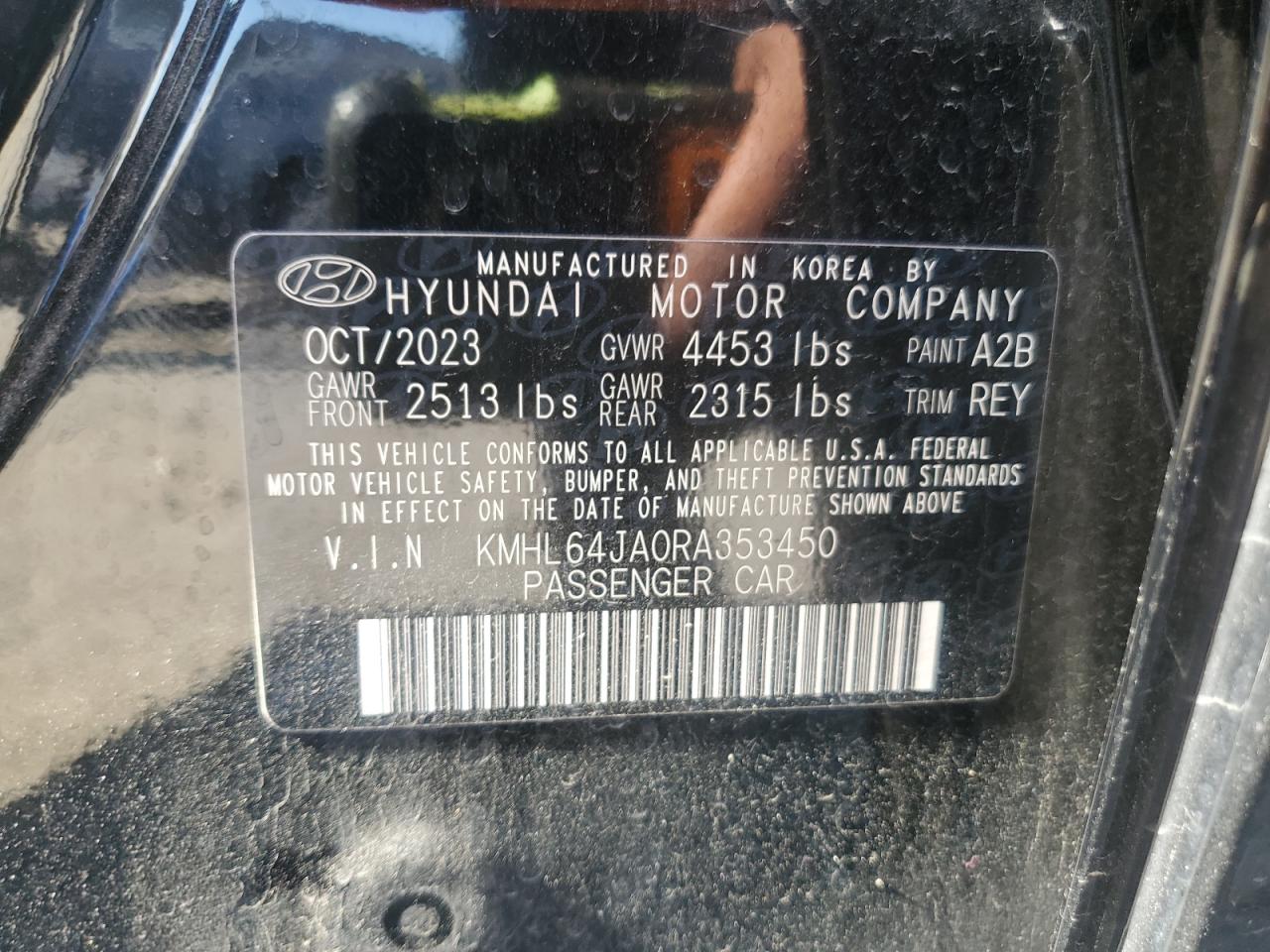 HYUNDAI SONATA 2024 VIN KMHL64JA0RA353450 фото 12