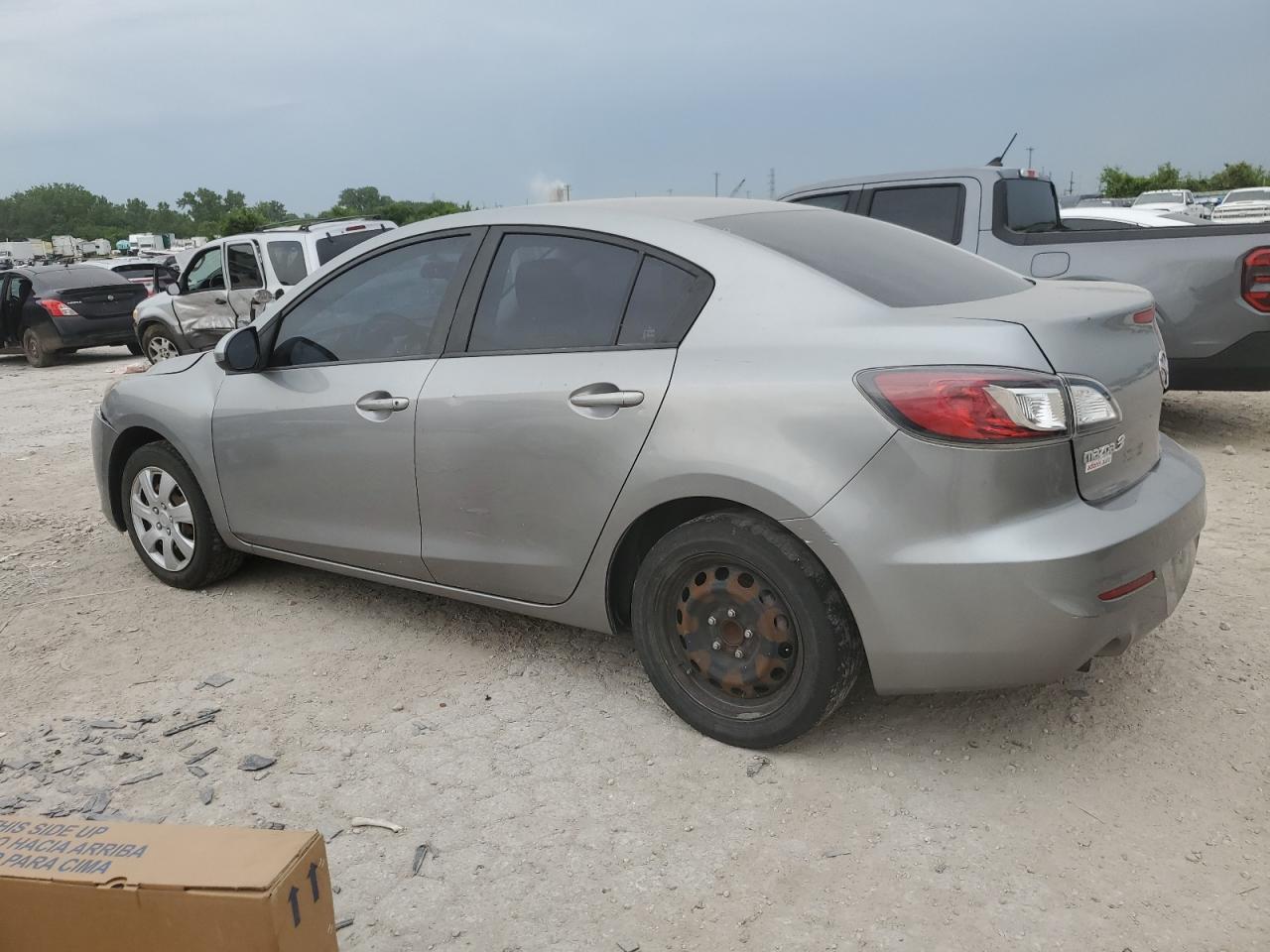 2012 Mazda 3 I grey sedan gas JM1BL1UF8C1677963 photo #3