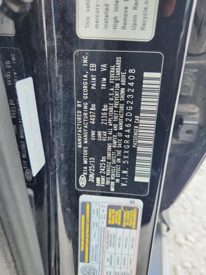 KIA OPTIMA 2013 VIN 5XXGR4A62DG232408 zdjęcie 12