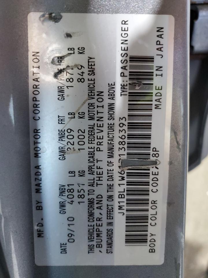 2011 Mazda 3 S VIN: JM1BL1W61B1386393 Lot: 62463915