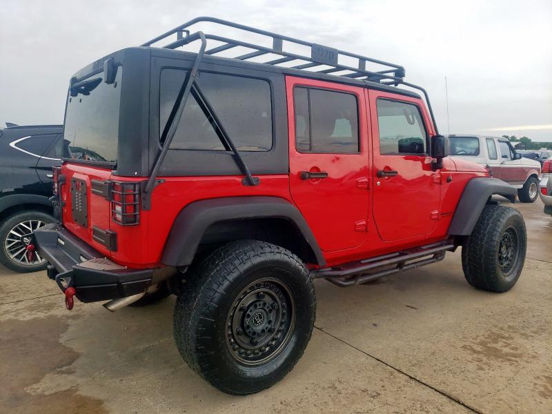 Parquets JEEP WRANGLER 2016 Czerwony