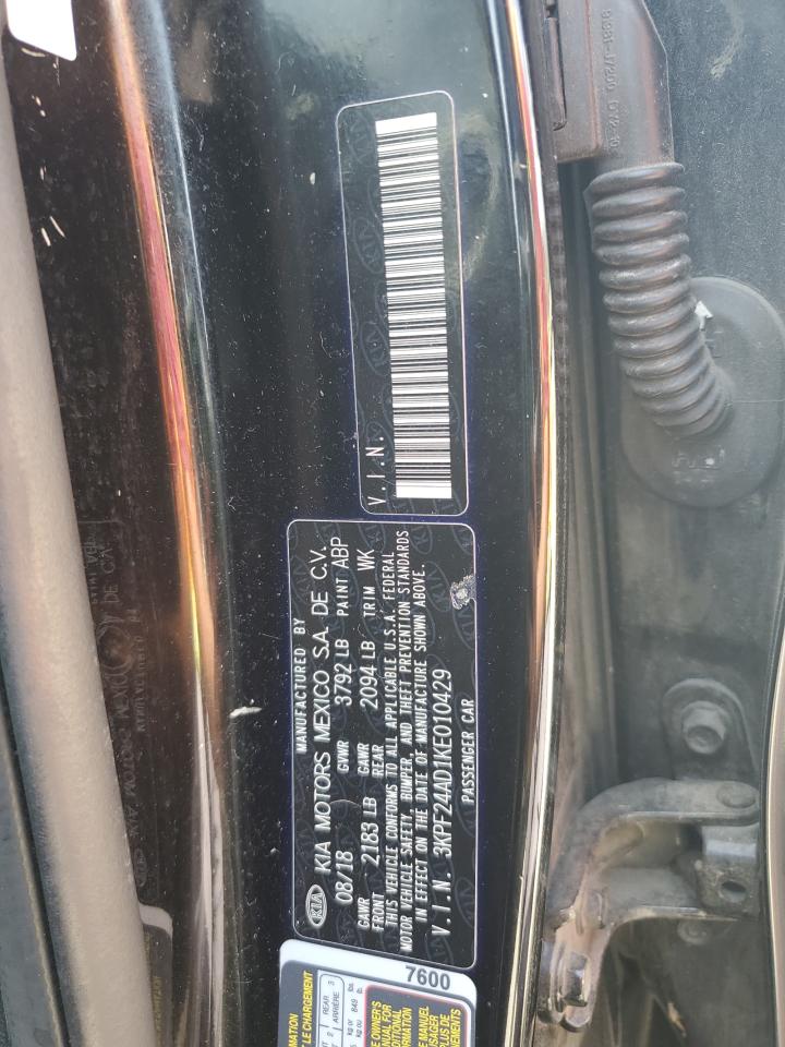 2019 Kia Forte Fe VIN: 3KPF24AD1KE010429 Lot: 62768255