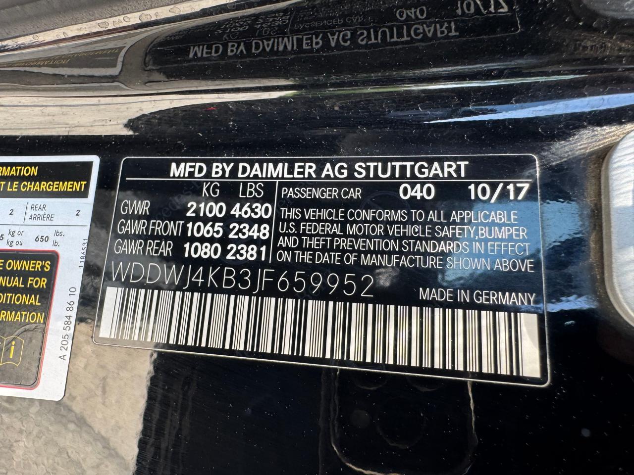 MERCEDES-BENZ C-CLASS 2018 VIN WDDWJ4KB3JF659952 zdjęcie 10