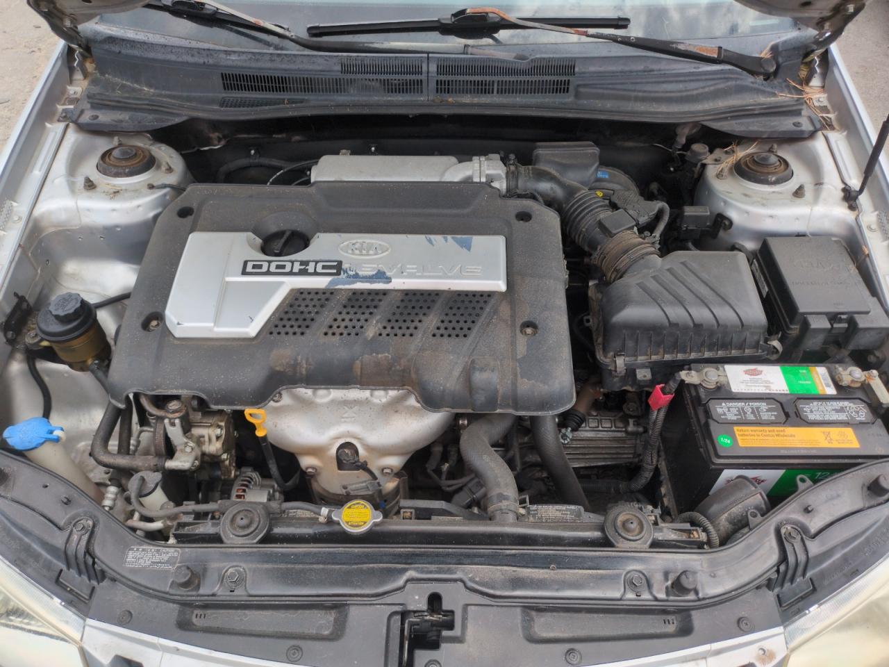 2005 Kia Spectra Lx VIN: KNAFE121655199604 Lot: 62294675