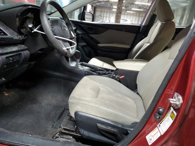  SUBARU IMPREZA 2019 Красный