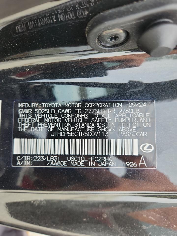 2024 Lexus Rc-F Base VIN: JTHDP5BC1R5009113 Lot: 62493875