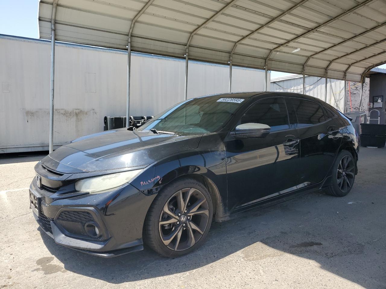 2017 Honda Civic Sport Touring   en Venta en Fresno, CA - Rear End