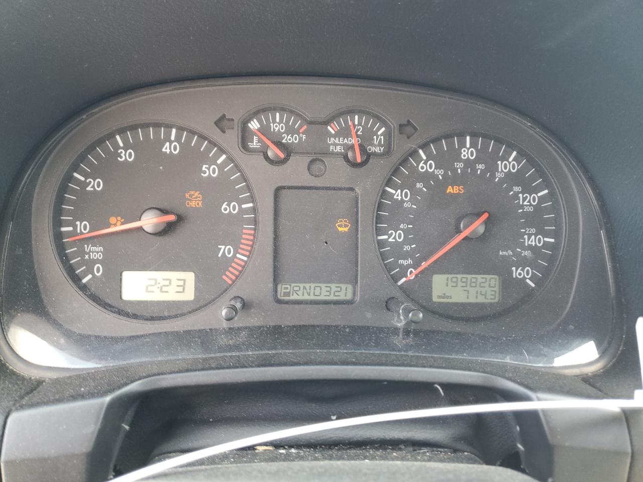 1999 Volkswagen Golf Gls VIN: WVWGA31J9XW618221 Lot: 61146315
