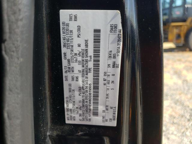 2013 FORD ECONOLINE E150 VAN