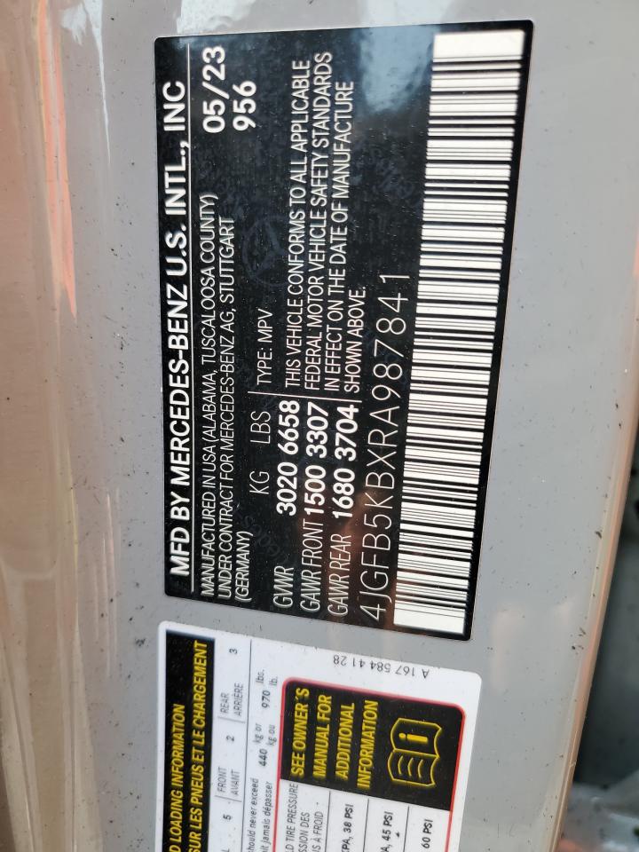 2024 Mercedes-Benz Gle 450 4Matic VIN: 4JGFB5KBXRA987841 Lot: 59268115