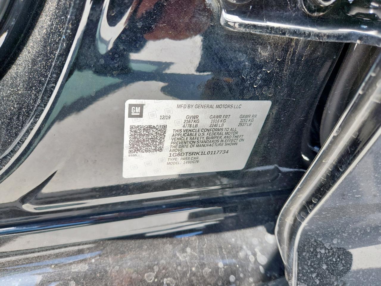 2020 Cadillac Ct5 Premium Luxury VIN: 1G6DT5RK1L0117734 Lot: 61956815
