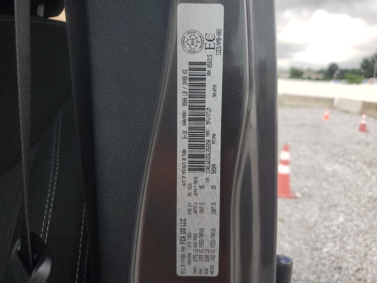 2016 Jeep Wrangler Unlimited Sahara VIN: 1C4BJWEG5GL262250 Lot: 61479325