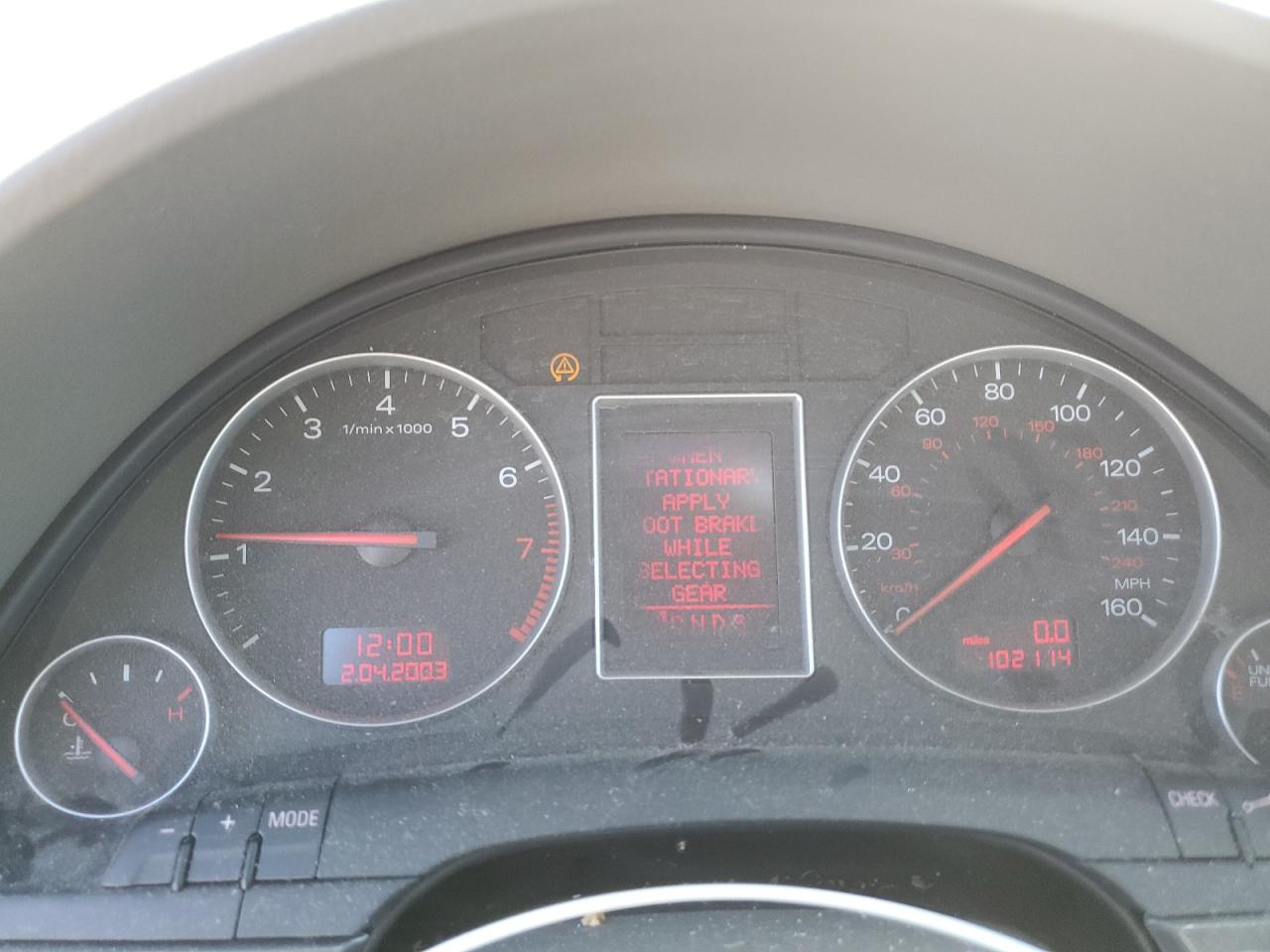 2004 Audi A4 1.8T Quattro VIN: WAULC58E84A096586 Lot: 62707425