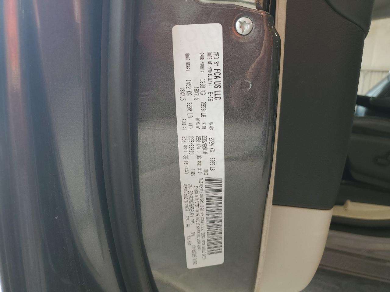 CHRYSLER PACIFICA 2017 VIN 2C4RC1BG7HR534421 фото 13