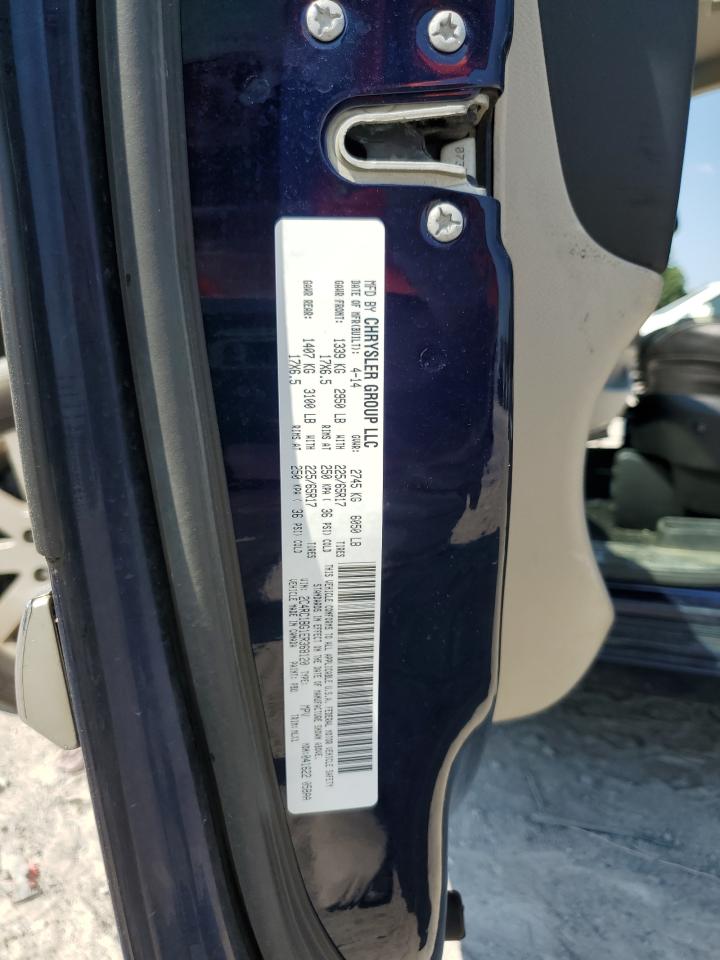 2014 Chrysler Town & Country Touring VIN: 2C4RC1BG1ER368120 Lot: 62022425