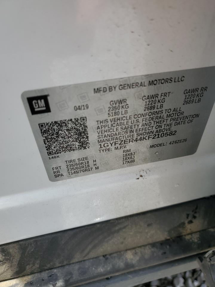 2019 Cadillac Xt4 Sport VIN: 1GYFZER44KF210582 Lot: 61272015