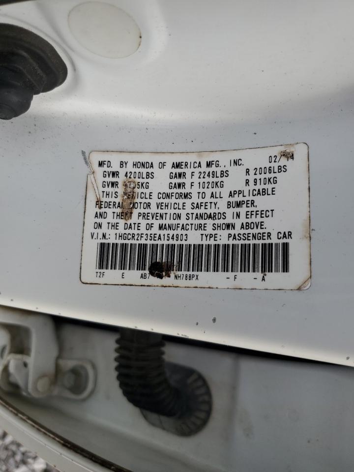 2014 Honda Accord Lx VIN: 1HGCR2F35EA154903 Lot: 62579035