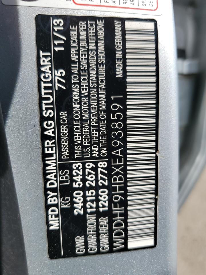 2014 Mercedes-Benz E 250 Bluetec VIN: WDDHF9HBXEA938591 Lot: 62543035