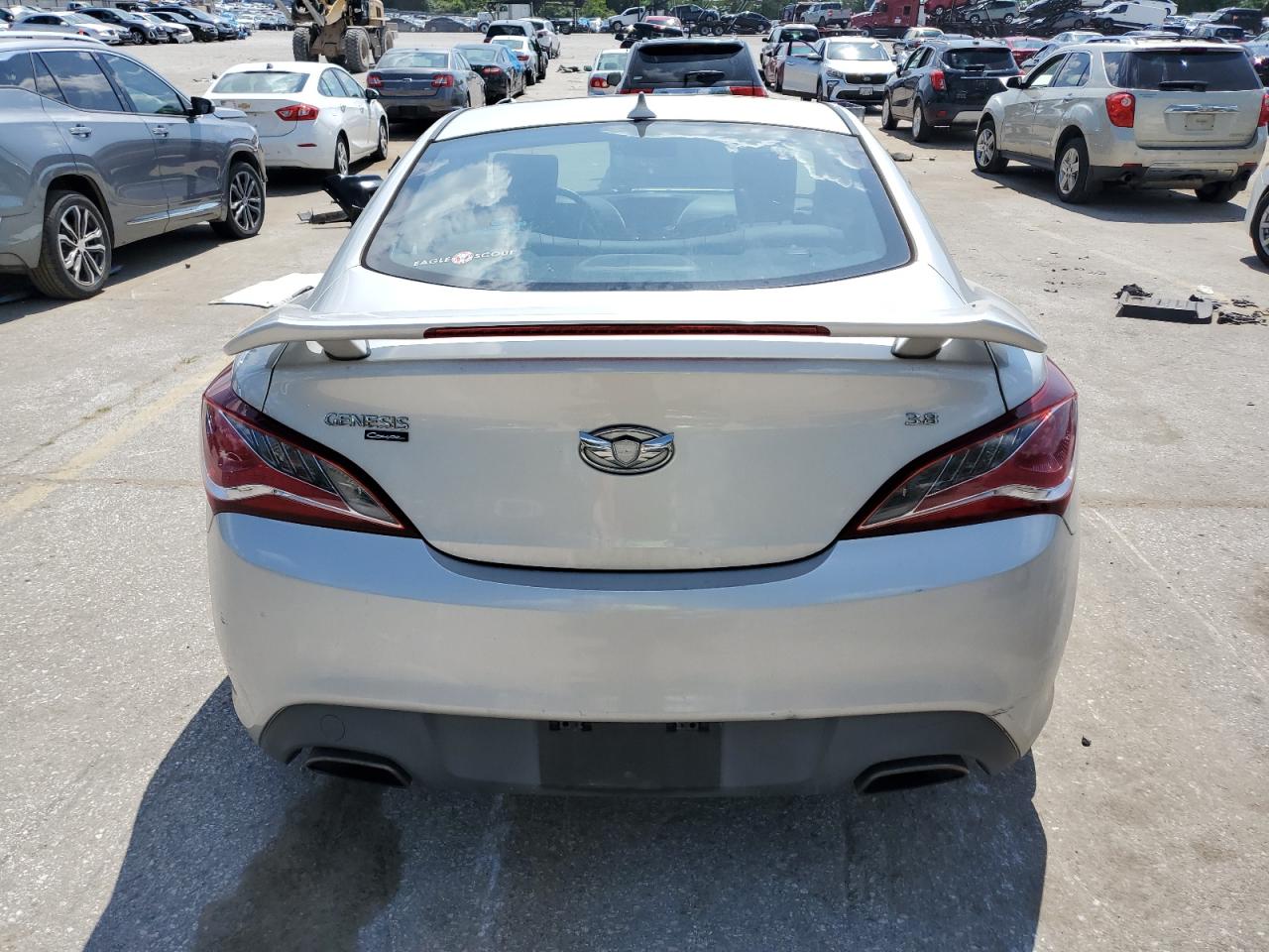 2013 Hyundai Genesis Coupe 3.8L VIN: KMHHU6KJ9DU100222 Lot: 62015425