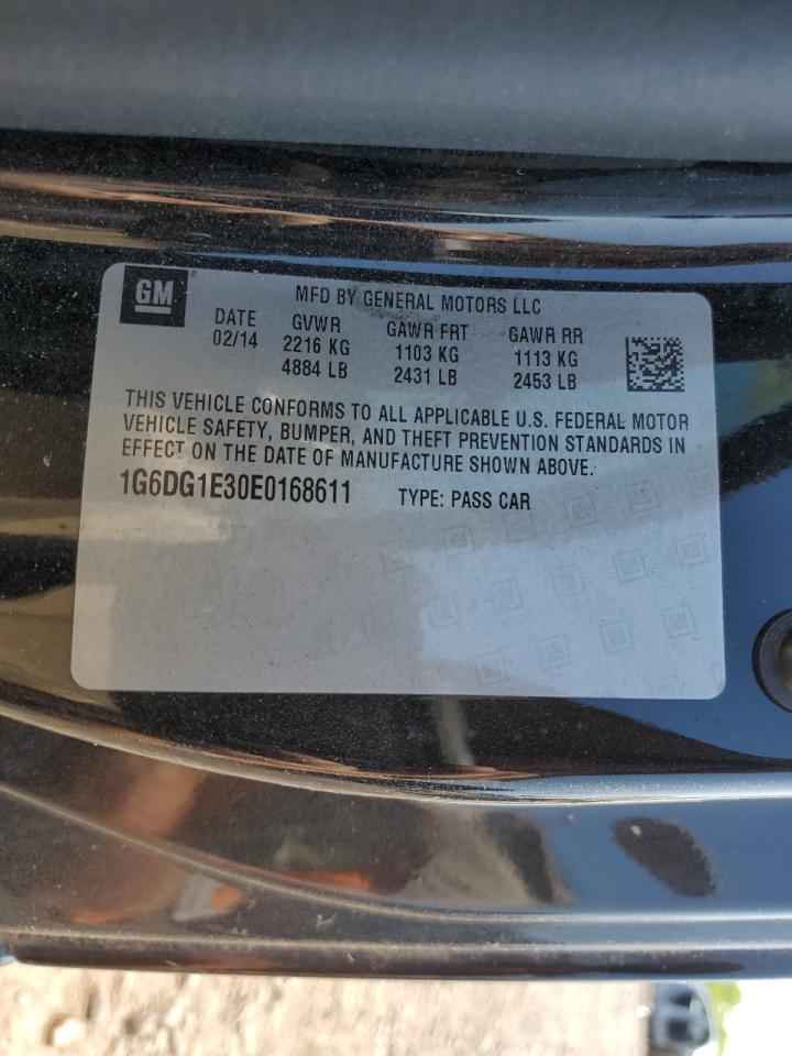 2014 Cadillac Cts Performance Collection VIN: 1G6DG1E30E0168611 Lot: 62344545